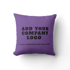Add Your Business Logo Showroom and Office Throw Pillow