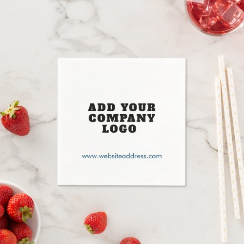 Add Your Business Logo Showroom Staff Room Paper Napkins