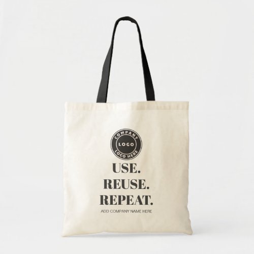 Add Your Business Logo Slogan and Company Name Tote Bag