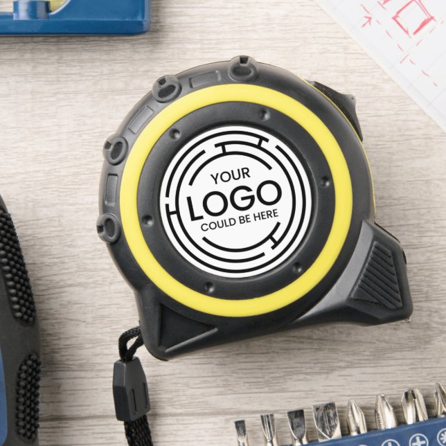 Add Your Business Logo  Tape Measure (ADD YOUR LOGO HANDYMAN CARPENTER CONSTRUCTION BUSINESS)