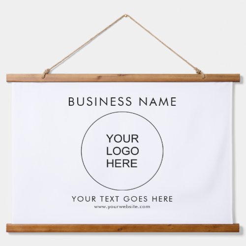 Add Your Business Logo Text Custom Template Hanging Tapestry