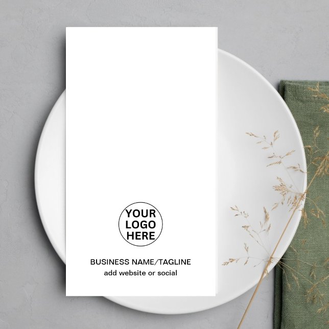 Add Your Business Logo & Text White  Paper Guest Towels (Creator Uploaded)