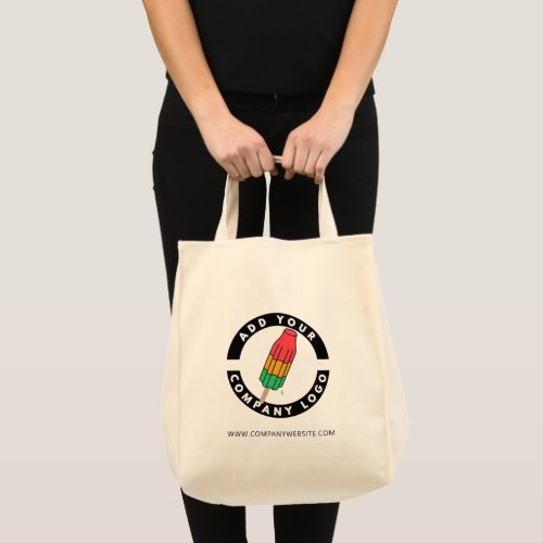 Add Your Business Logo Trade Show Company Website Tote Bag