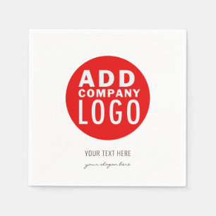 Add Your Business Logo Website Address DIY Paper Napkins