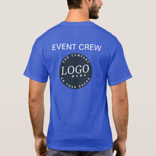 Add Your Business Logo Website Address Employee T_Shirt