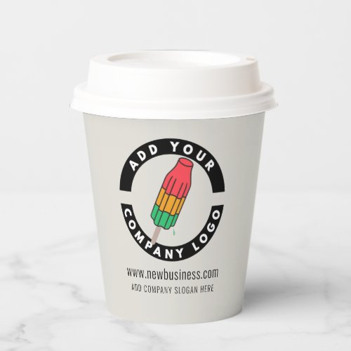 Add Your Business Logo Website Address Promotional Paper Cups