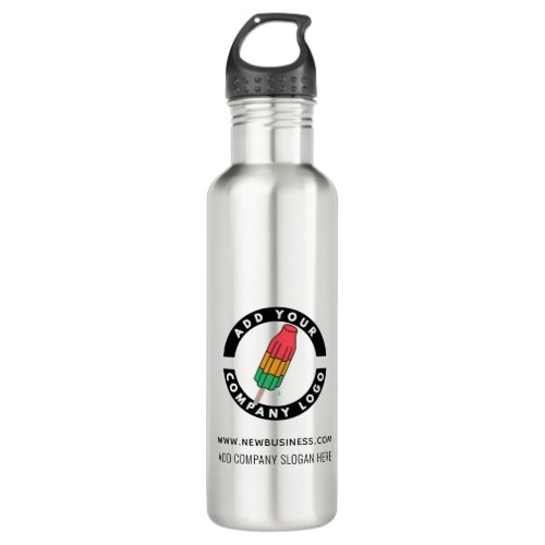 Add Your Business Logo Website Address Stainless Steel Water Bottle