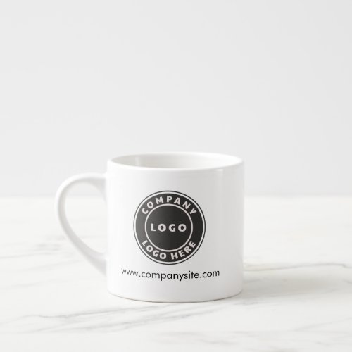 Add Your Business Logo Website Staff Employee Espresso Cup