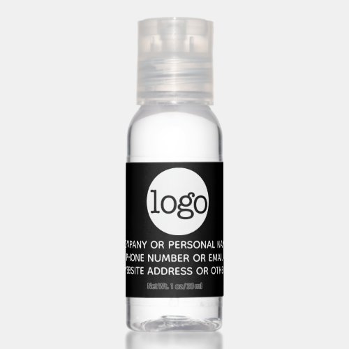 Add Your Business Logo with 3 Lines of Text Hand Sanitizer
