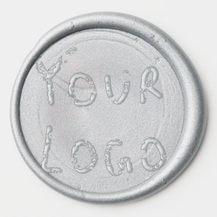 Add your business name logo title text name detail wax seal sticker