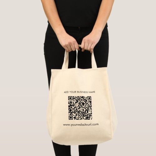 Add Your Business Website QR Code Tote Bag