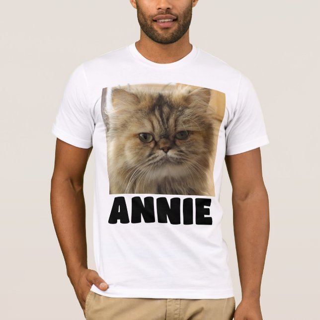 ADD YOUR CAT PHOTO CUSTOM T-SHIRTS T-SHIRT (Front)