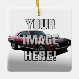 Add your Chevy Camaro Photo Ceramic Ornament