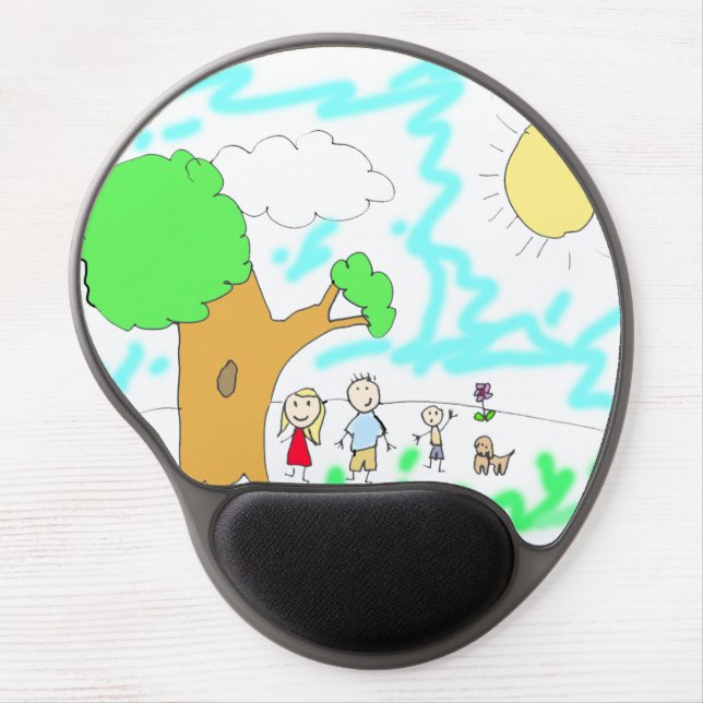 Add your Children's Artwork to this    Gel Mouse Pad (Front)