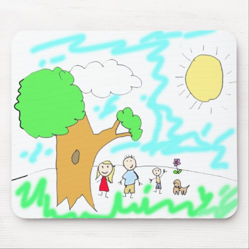 Add your Childrens Artwork to this   Mouse Pad