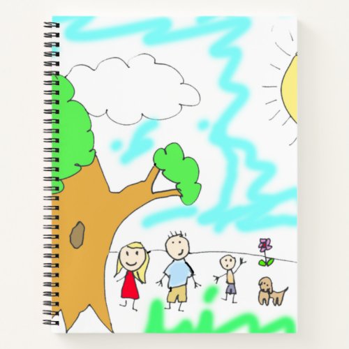 Add your Childrens Artwork to this Sketchpad Notebook