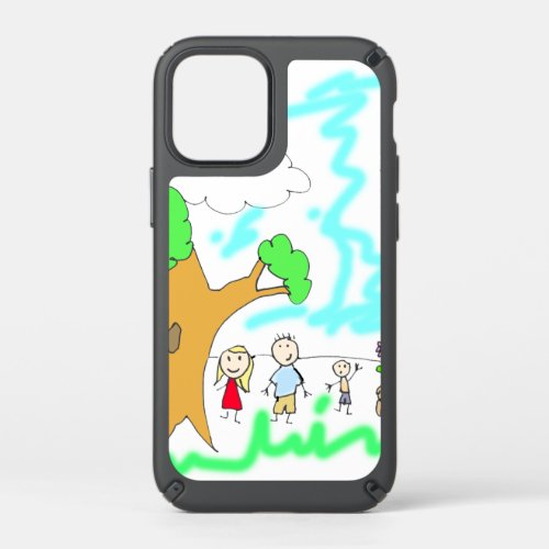 Add your Childrens Artwork to this   Speck iPhone 12 Mini Case
