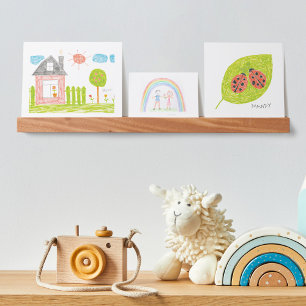 Add Your Childs Artwork Fun Custom Artwork Display Picture Ledge