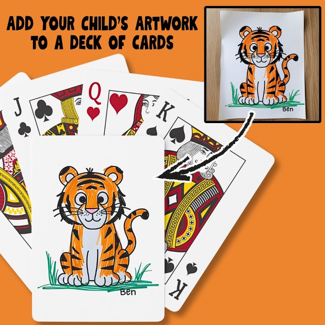 Add Your Child's Artwork to  Poker Cards (Creator Uploaded)