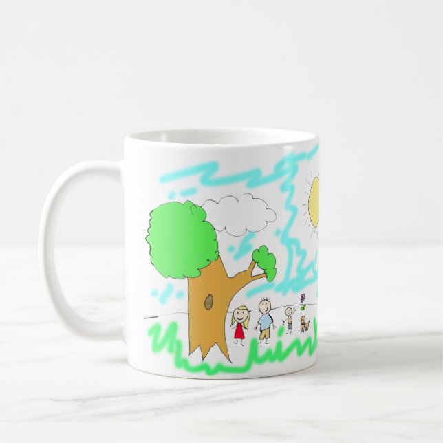 Add your Child's Artwork to this Coffee Mug (Left)