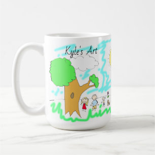 Add your Child's Artwork to this Coffee Mug