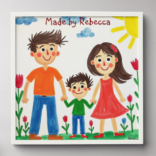 Add your Child's Artwork to this Coffee Mug Peel And Stick Photo Tile