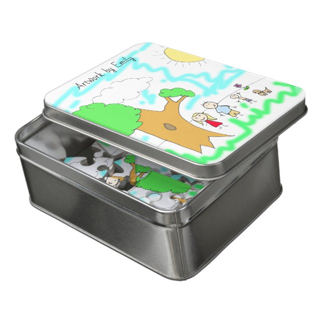 Add your Child's Artwork to this Jigsaw Puzzle (Lid Open)