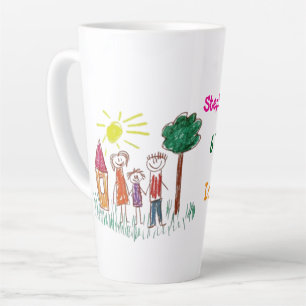 Add your Child's Artwork to this Latte Mug