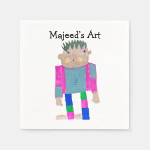 Add your Child's Artwork to this Napkins