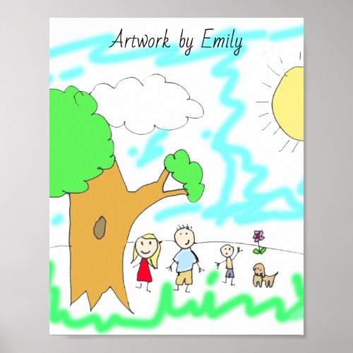 Add your Childs Artwork to this Poster