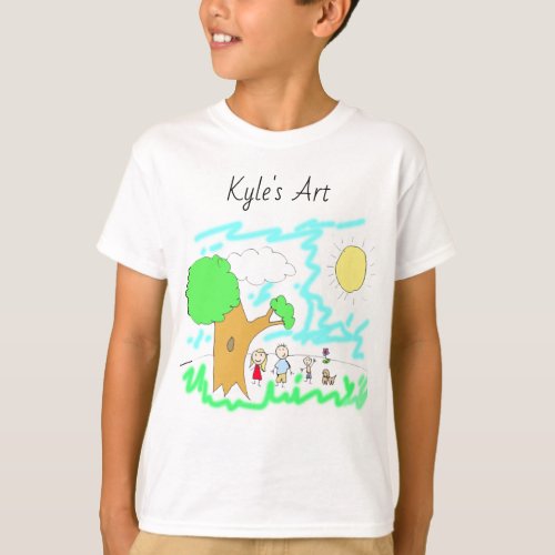 Add your Childs Artwork to this Shirt