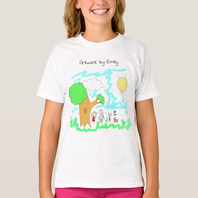 Add your Child's Artwork to this   T-Shirt (Front)