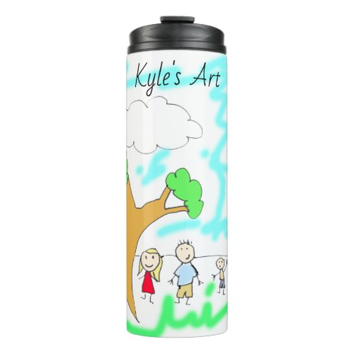 Add your Childs Artwork to this Thermal Tumbler