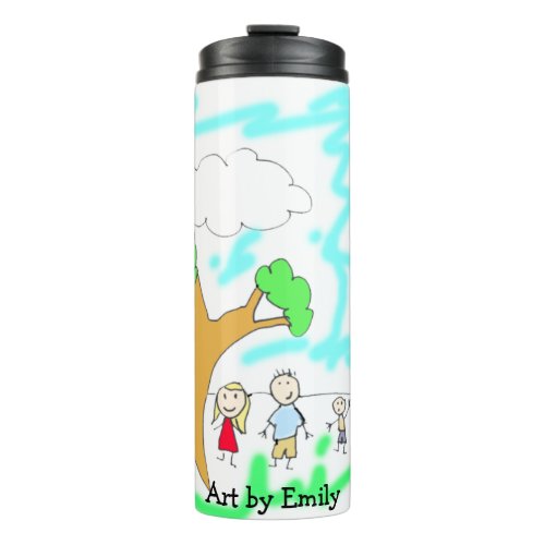 Add your Childs Artwork to this   Thermal Tumbler