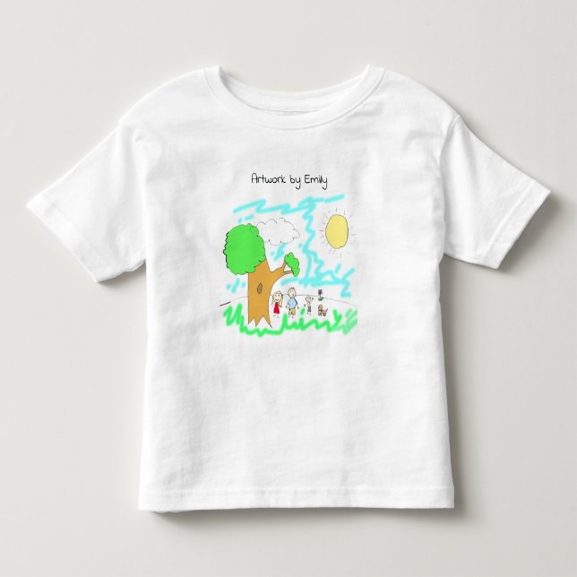 Add your Child's Artwork to this   Toddler T-shirt (Front)