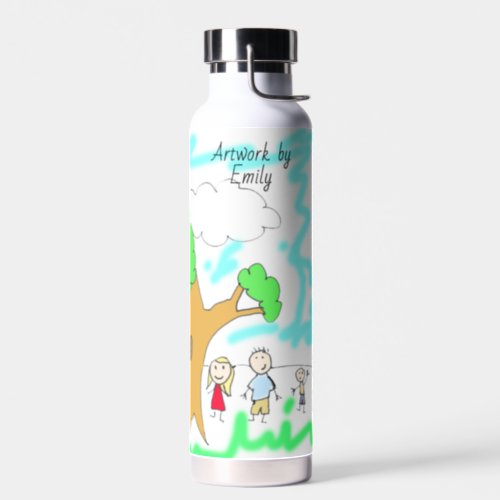 Add your Childs Artwork to this Water Bottle