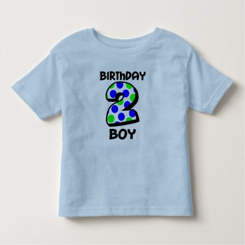 Add Your Childs Name 2nd Birthday Boy Shirt