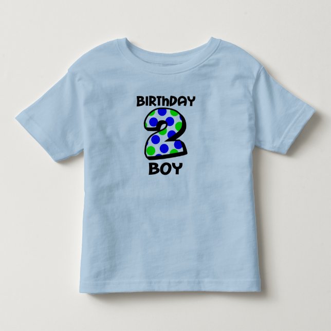 Add Your Child's Name 2nd Birthday Boy Shirt (Front)