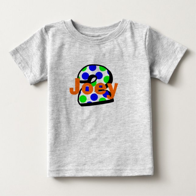 Add Your Child's Name 2nd Birthday Shirt (Front)