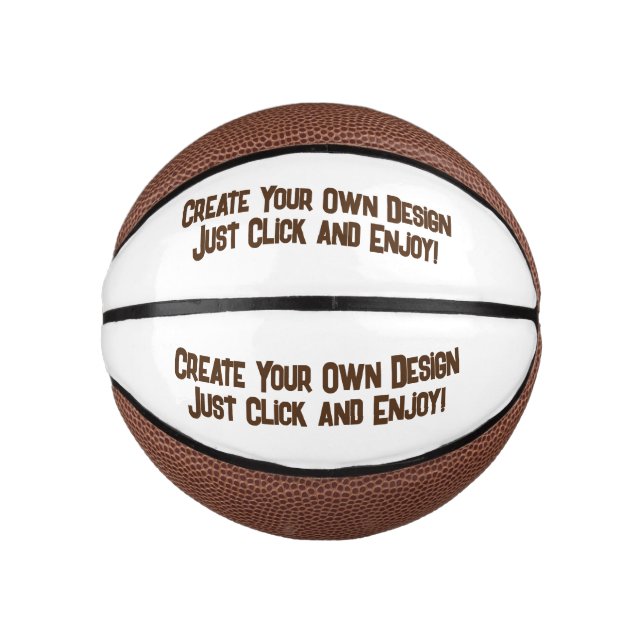 Add Your Childs Name - Custom Mini Basketball (Front)