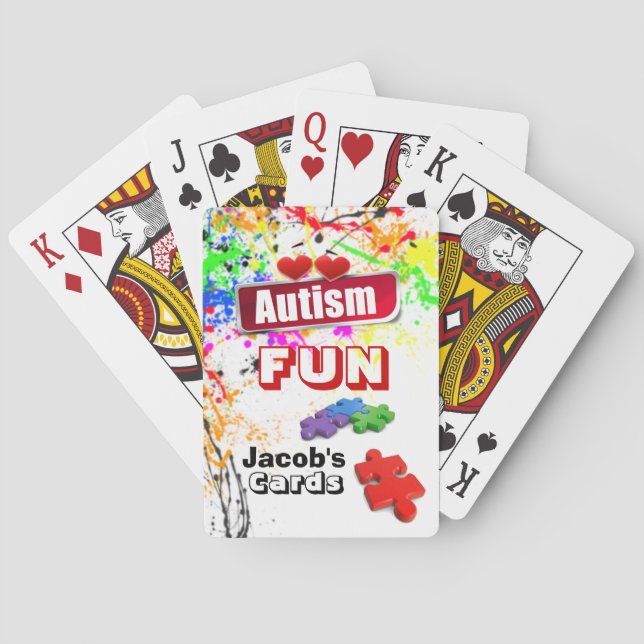Add Your Childs Name Playing Cards (Back)