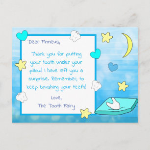 Add your Child's Name to this Tooth fairy Card