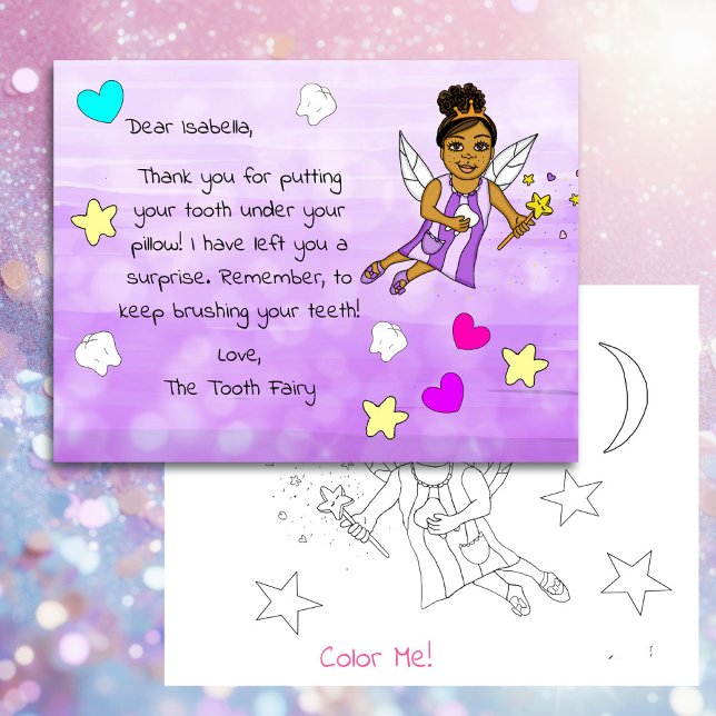 Add your Child's Name to this Tooth Fairy   Postcard (Creator Uploaded)