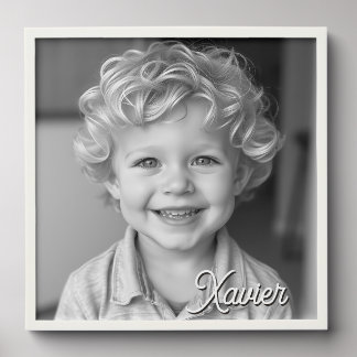 Add Your Child's Picture & Name to this  Peel And Stick Photo Tile
