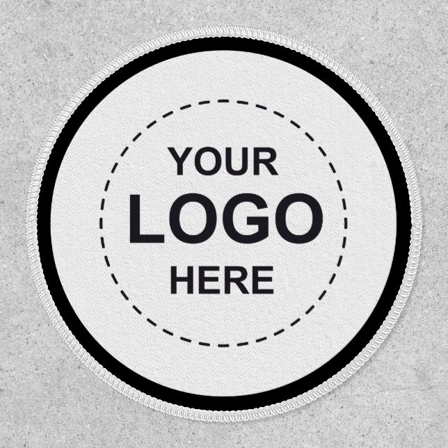 Add Your Circle Business Logo Simple Minimalist  Patch (Front)