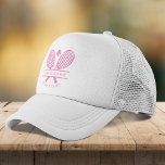 Add Your Club Name Tennis Icons Any Color Trucker Hat<br><div class="desc">Easily customize this hat by adding your club or society name by clicking the "Personalize" button. You can change the background, font color etc by clicking the "Edit with Design tool". Perfect for any club, business, or school society. Order as many or as fewer as required. There's no setup fee...</div>