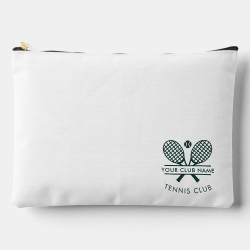 Add Your Club Name Tennis Icons Green Accessory Pouch