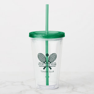 Add Your Club Name Tennis Sports Green Any Color Acrylic Tumbler