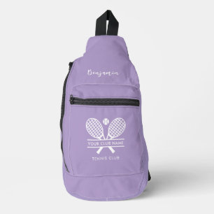 Add Your Club Name Tennis Team Any Color Custom Sling Bag
