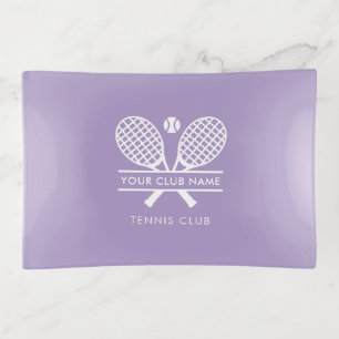 Add Your Club Name Tennis Team Any Color Trinket Tray